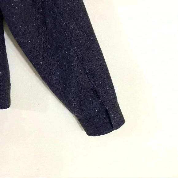 Coldwater Creek Chocolate Brown Collared Wool Safari Tweed Zip Blazer Jacket (S) - Picture 10 of 12